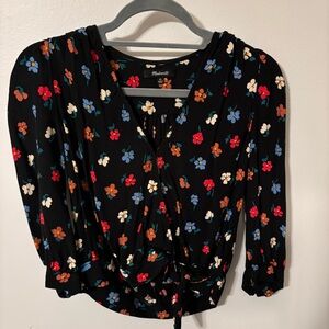 Madewell Flower Blouse size xs